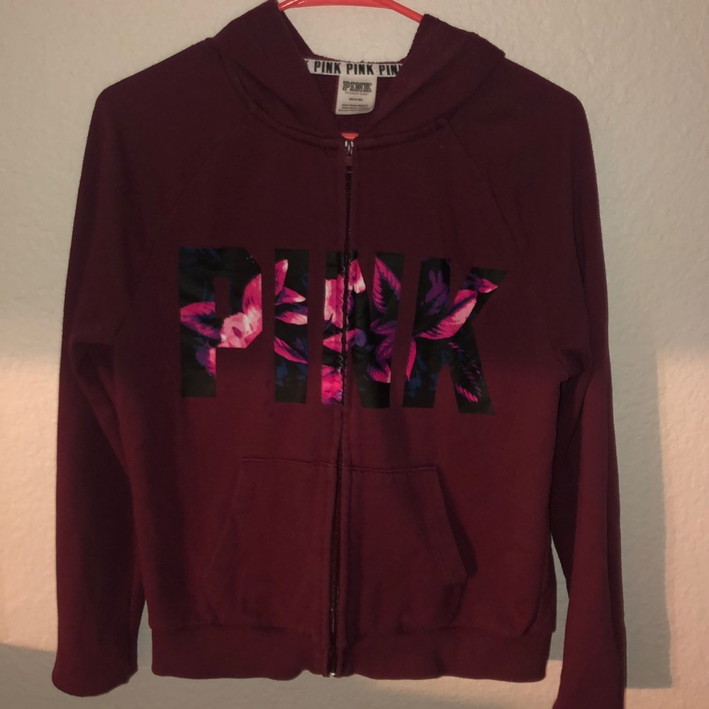 Medium burgundy jacket pink